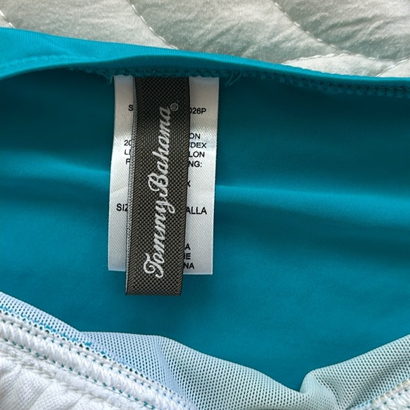 Tommy Bahama Turquoise One Piece Swimsuit - Picture 8 of 12